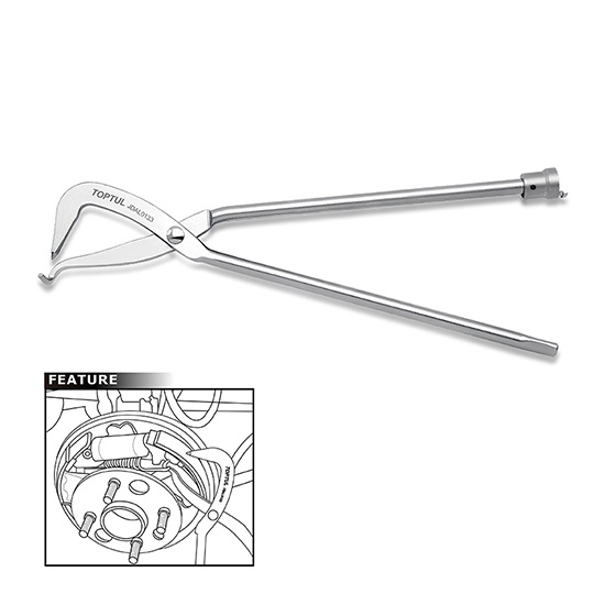 Cleste pentru arcuri frana TOPTUL JDAL0133, lungime 325 mm, satinat