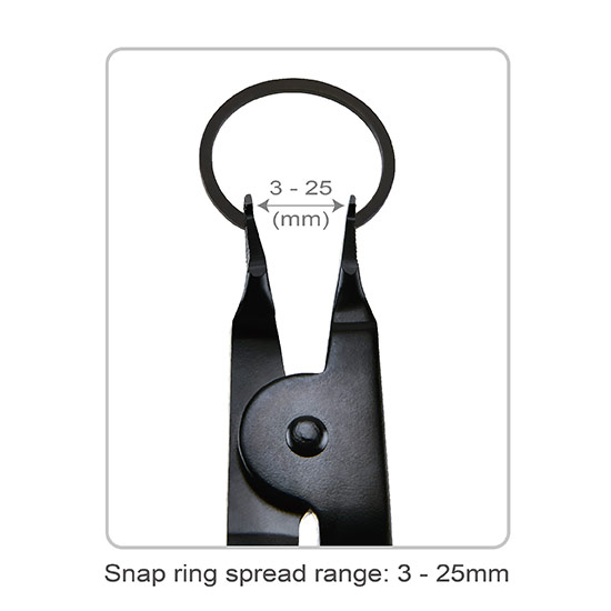 Cleste pentru coliere TOPTUL JDAP0209, deschidere maxima 25 mm, lungime 215 mm, otel scule