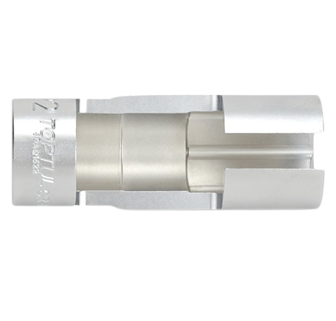 Cheie pentru senzor oxigen TOPTUL JDAQ1622, prindere patrat 1/2 inch, deschidere cheie 7/8 inch/ 22 mm, lungime 85 mm, crom molibden