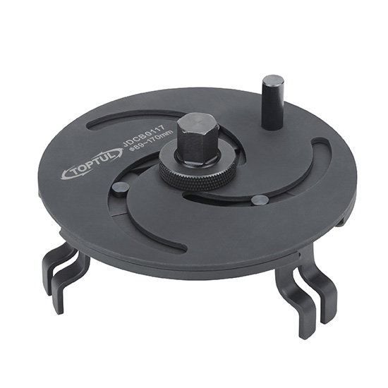 Cheie reglabila pentru pompa combustibil TOPTUL JDCB0117, 3 gheare, capacitate 89 - 170 mm, antrenor hexagonal 16 mm, crom molibden