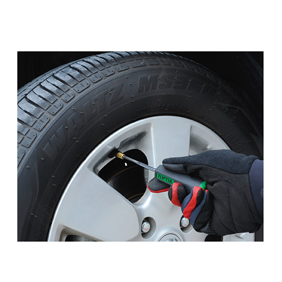 Surubelnita pentru ventil anvelope TOPTUL JEBB0105, lungime 150 mm, cuplu 0.45 Nm, maner aderent