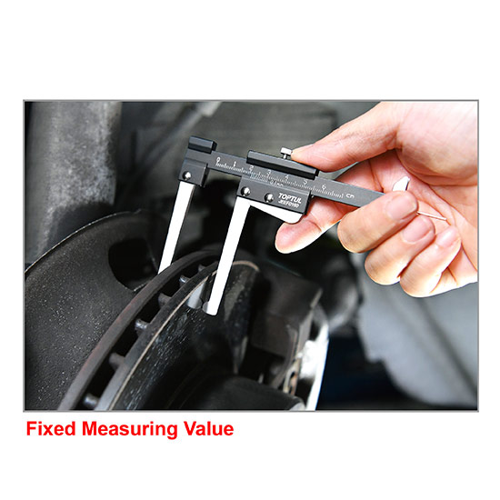 Subler pentru discuri de frana si adancime profil anvelope TOPTUL JEEF0160, capacitate masurare 0-60 mm,gradatie 0.1 mm