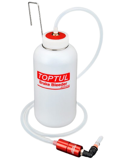 Aparat aerisire etrier frane TOPTUL JECF0180, capacitate 800 ml, furtun transparent