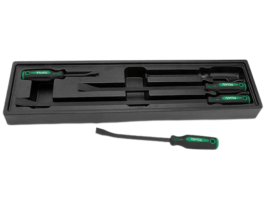 Trusa 4 leviere TOPTUL JGAT0402, lungime 203 mm, 305 mm, 457 mm, 610 mm, cutie depozitare