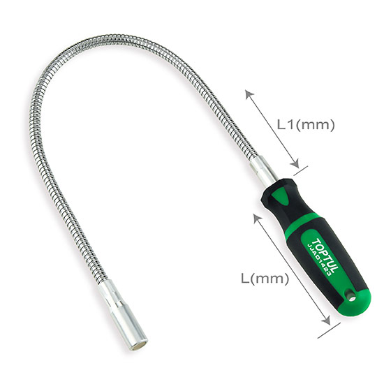 Recuperator magnetic flexibil TOPTUL JJAD1423, lungime activa 475 mm, lungime totala 585 mm, maner aderent