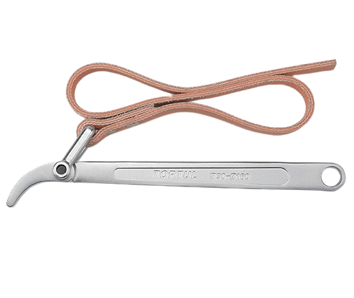 Cheie pentru filtru ulei cu curea TOPTUL JJAH0902, capacitate prindere 30-160 mm, lungime maner 230 mm