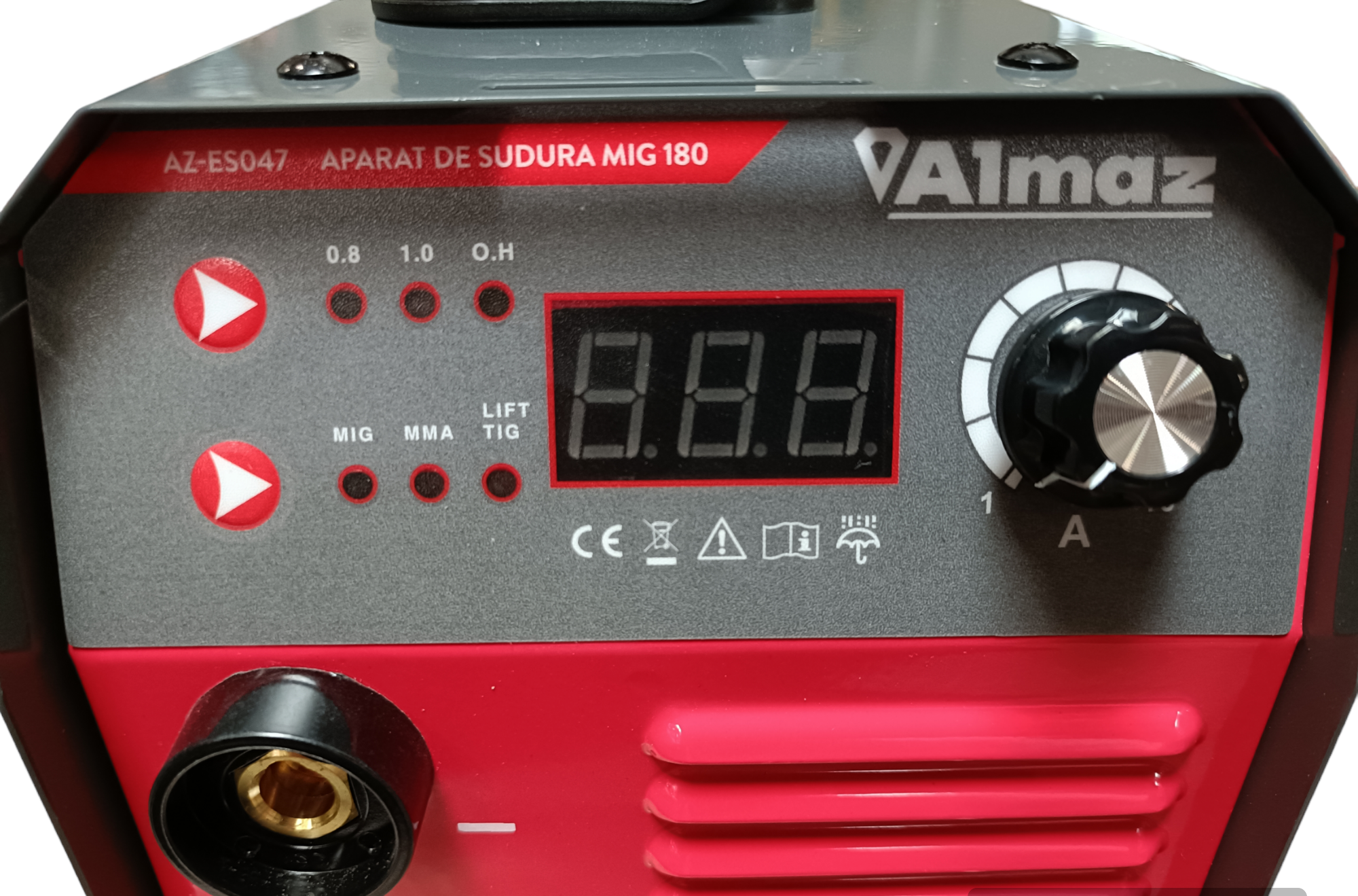 Aparat de sudura ALMAZ AZ-ES047 MIG 180, 180 A, diametru electrod 2.0 - 3.2 mm