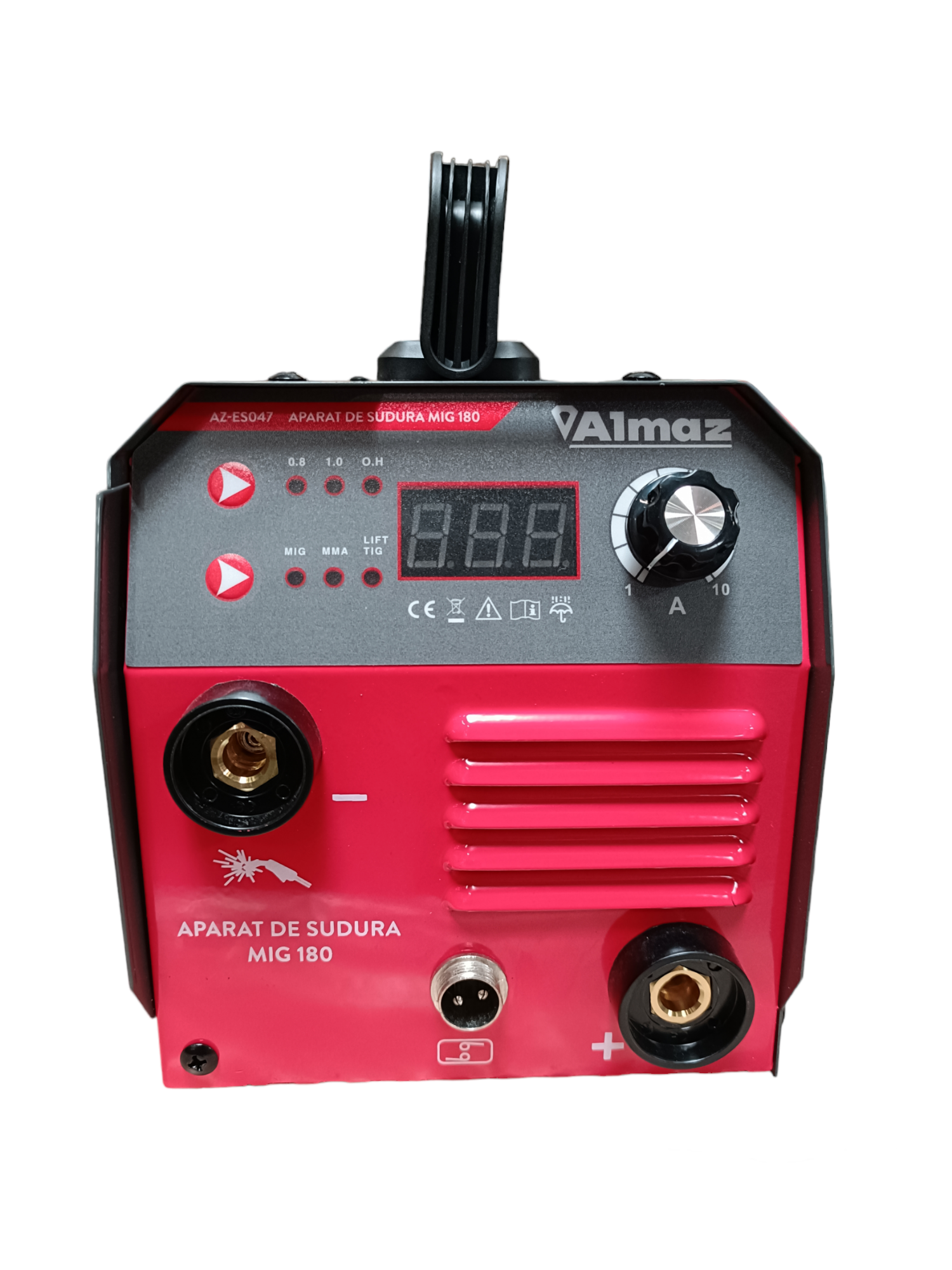 Aparat de sudura ALMAZ AZ-ES047 MIG 180, 180 A, diametru electrod 2.0 - 3.2 mm
