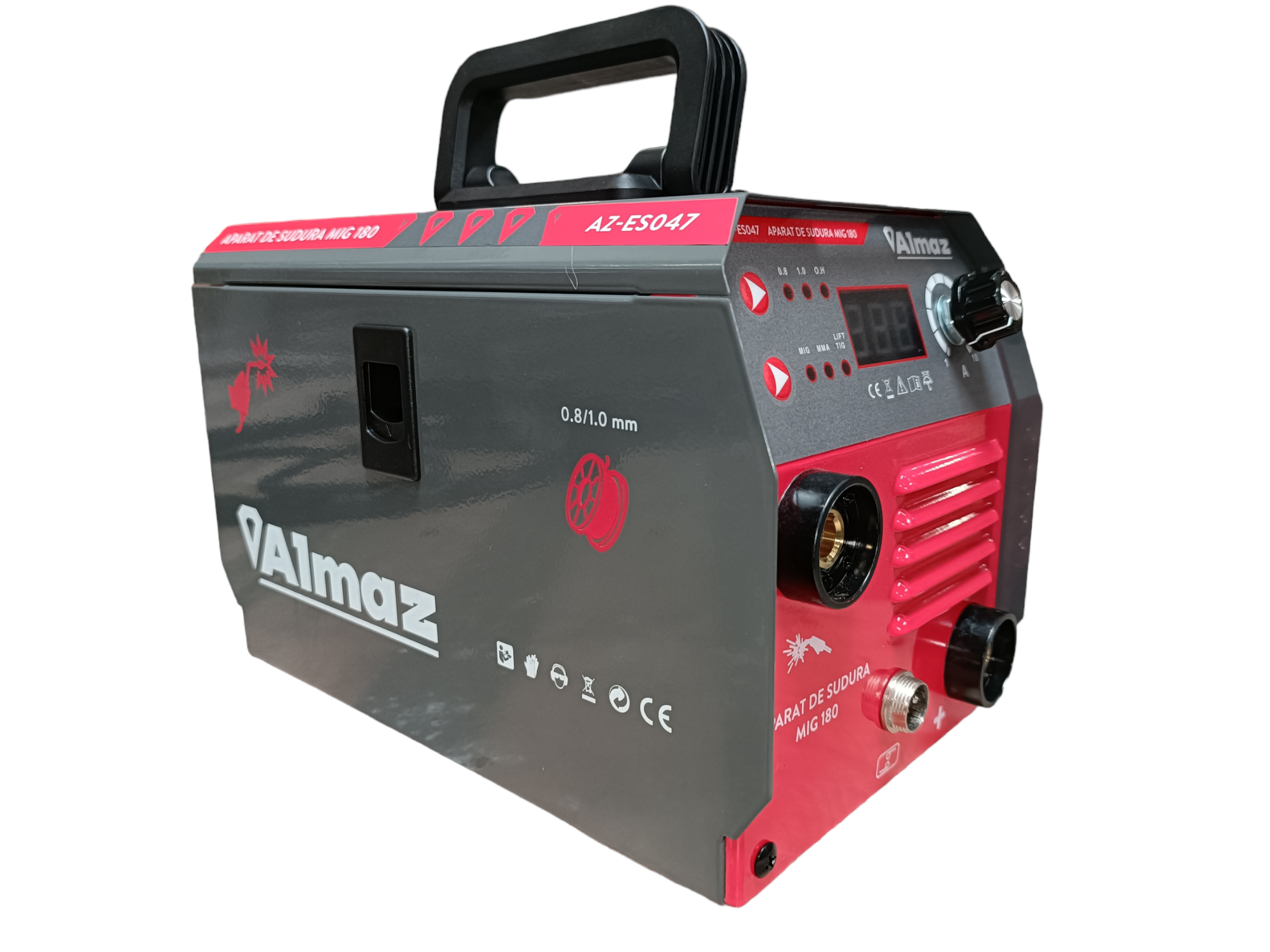 Aparat de sudura ALMAZ AZ-ES047 MIG 180, 180 A, diametru electrod 2.0 - 3.2 mm