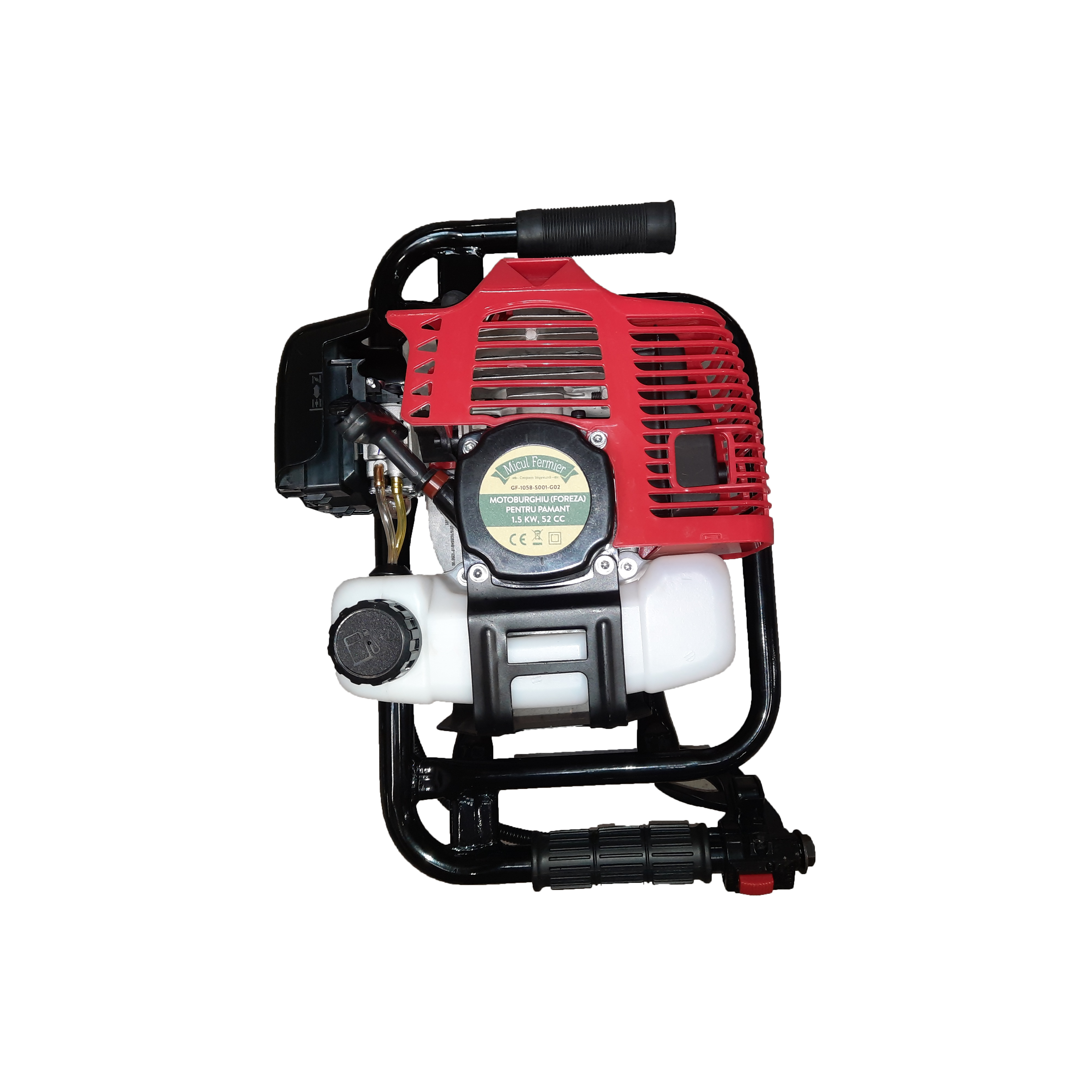 Motoburghiu pentru pamant MICUL FERMIER GF-1058-S001-G02, 1.5 kW, 52 CC, motor 2 timpi