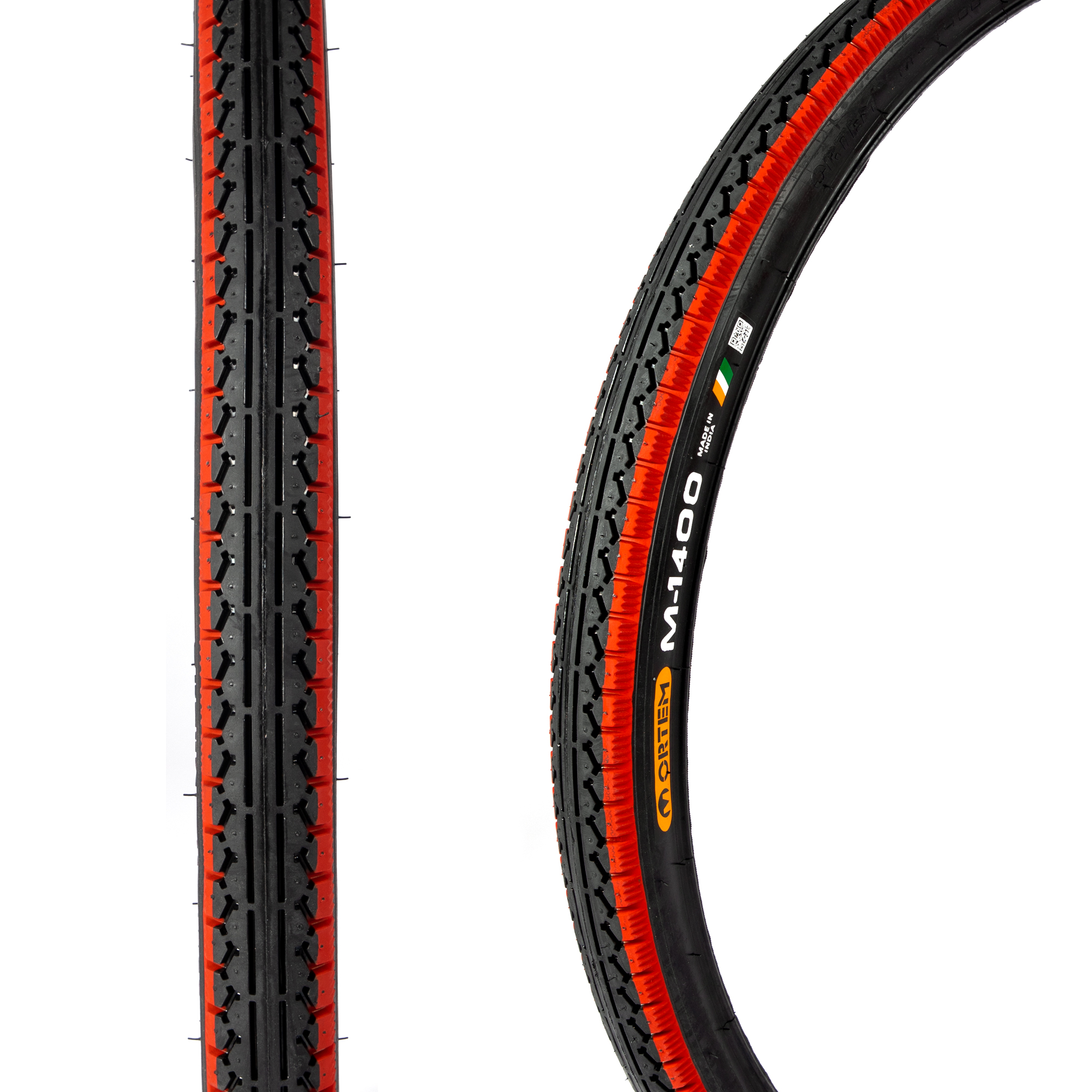Anvelopa pentru bicicleta MICUL FERMIER GF-2587, dimanesiune 28 x 1.75 inch, 47 - 622 mm, negru/rosu
