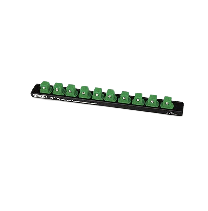 Suport magnetic pentru 10 tubulare TOPTUL PBKB4B26103, pentru chei 1/2 inch, lungime 260 mm