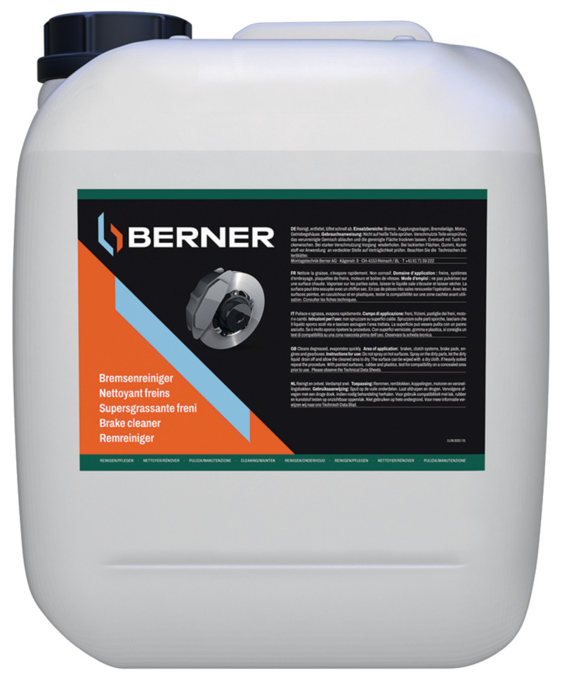 Solutie curatare frane BERNER 12219320, 60 L + pompa