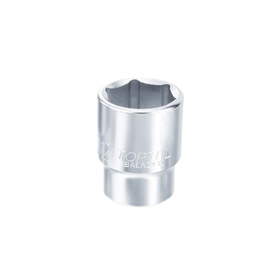 Cheie tubulara TOPTUL BAEA2422, prindere patrat 3/4 inch, profil hexagonal, deschidere cheie 22 mm, lungime 50 mm, crom vanadiu