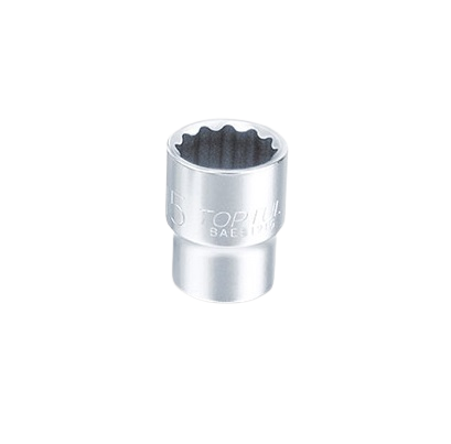 Cheie tubulara TOPTUL BAEB2422, prindere patrat 3/4 inch, profil bi-hexagonal, deschidere cheie 22 mm, lungime 50 mm, crom vanadiu