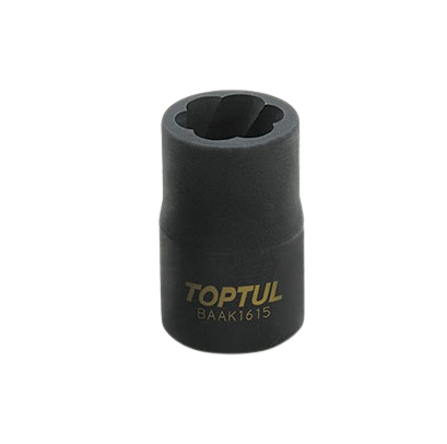 Cheie tubulara extractoare suruburi TOPTUL BAAK1617, antrenor patrat 1/2 inch, deschidere cheie 17 mm, lungime 34 mm, crom molibden