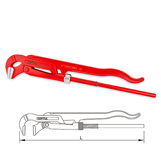 Cleste papagal suedez TOPTUL DDAF1A48, 1-1/2 inch, capacitate prindere 2-1/4 inch, lungime 440 mm, crom vanadiu