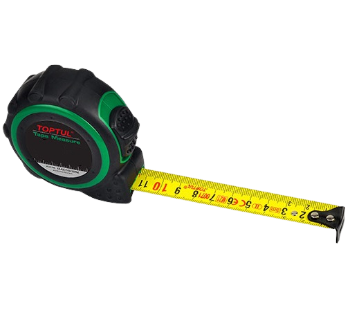 Ruleta profesionala TOPTUL IAAC1903M, lungime masurata 3 m, latime banda 19 mm, clasa de precizie II, carcasa ABS, scala metrica