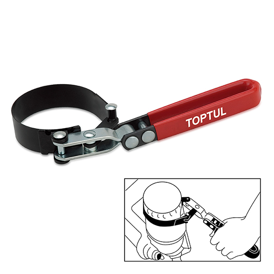 Cheie profesionala pentru filtru ulei TOPTUL JDAU7385, capacitate strangere 73-85 mm, maner aderent