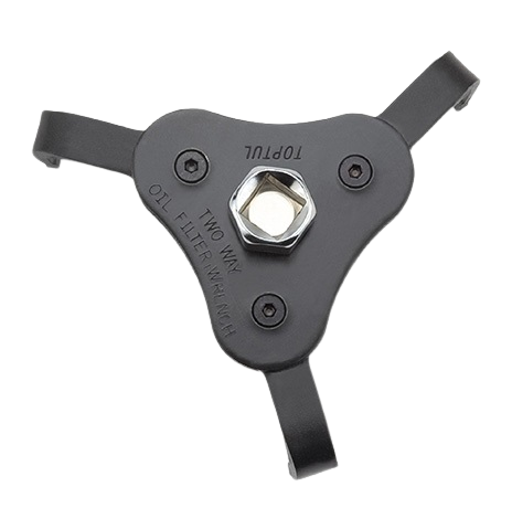Cheie filtru ulei cu 3 picioare TOPTUL JDAI65A2, capacitate prindere 65-120 mm, antrenor 1/2-3/8 inch