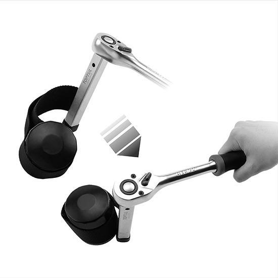 Curea pentru filtru ulei TOPTUL JDAV1615, antrenor patrat 1/2 inch, diametru maxim 152 mm, material nylon