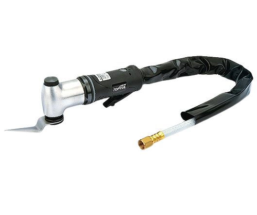 Fierestrau pneumatic pentru adeziv parbriz TOPTUL KBHA0120, 20000 oscilatii/min, cupla aer 1/4 inch, lungime 195 mm, presiune functionare 6.2 bar