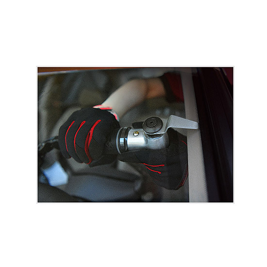 Fierestrau pneumatic pentru adeziv parbriz TOPTUL KBHA0120, 20000 oscilatii/min, cupla aer 1/4 inch, lungime 195 mm, presiune functionare 6.2 bar