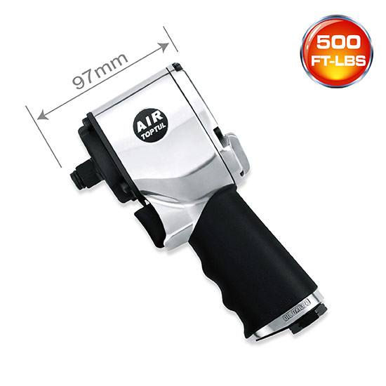 Pistol pneumatic de impact TOPTUL KAAQ1650, antrenor 1/2 inch, cuplu maxim 678 Nm, 9500 rpm, cupla aer 1/4 inch, presiune functionare 6.2 bar