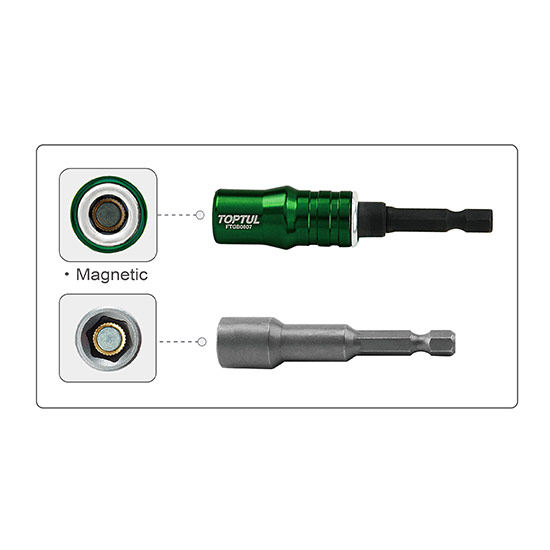 Set 40 biti pentru insurubare TOPTUL GAEW4001, prindere hex 1/4 inch, suport magnetic rapid, cutie depozitare