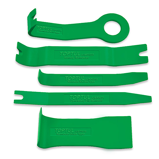 Set 5 leviere pentru demontare tapiteri TOPTUL JGAS0501, lungime 160 - 210 mm, din nylon si fibra de sticla