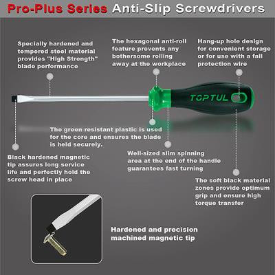 Set 6 surubelnite torx TOPTUL Pro-Plus GFE0604, T10x75, T15x75, T20x100, T25x100, T27x100, T30x125, maner aderent