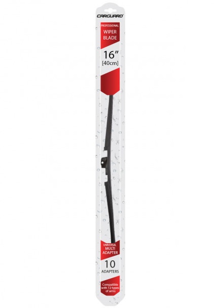 Stergator parbriz auto profesional CARGUARD 77916, lungime lama 16 inch, 40 cm, cu 10 adaptoare