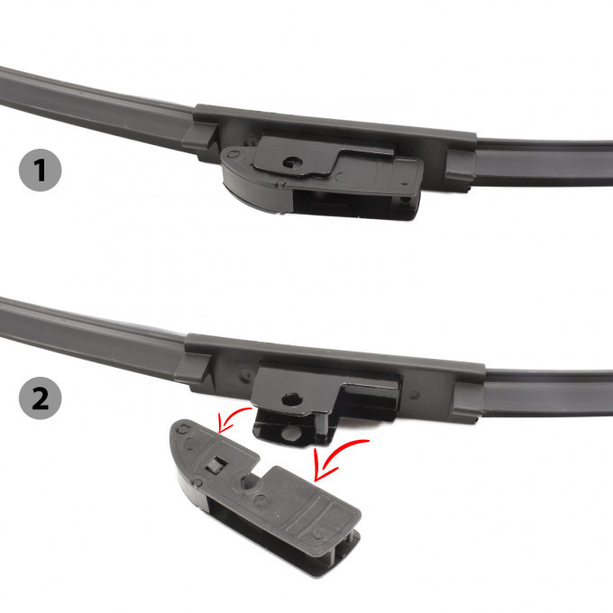 Stergator parbriz auto profesional CARGUARD 77928, lungime lama 28 inch, 70 cm, cu 10 adaptoare