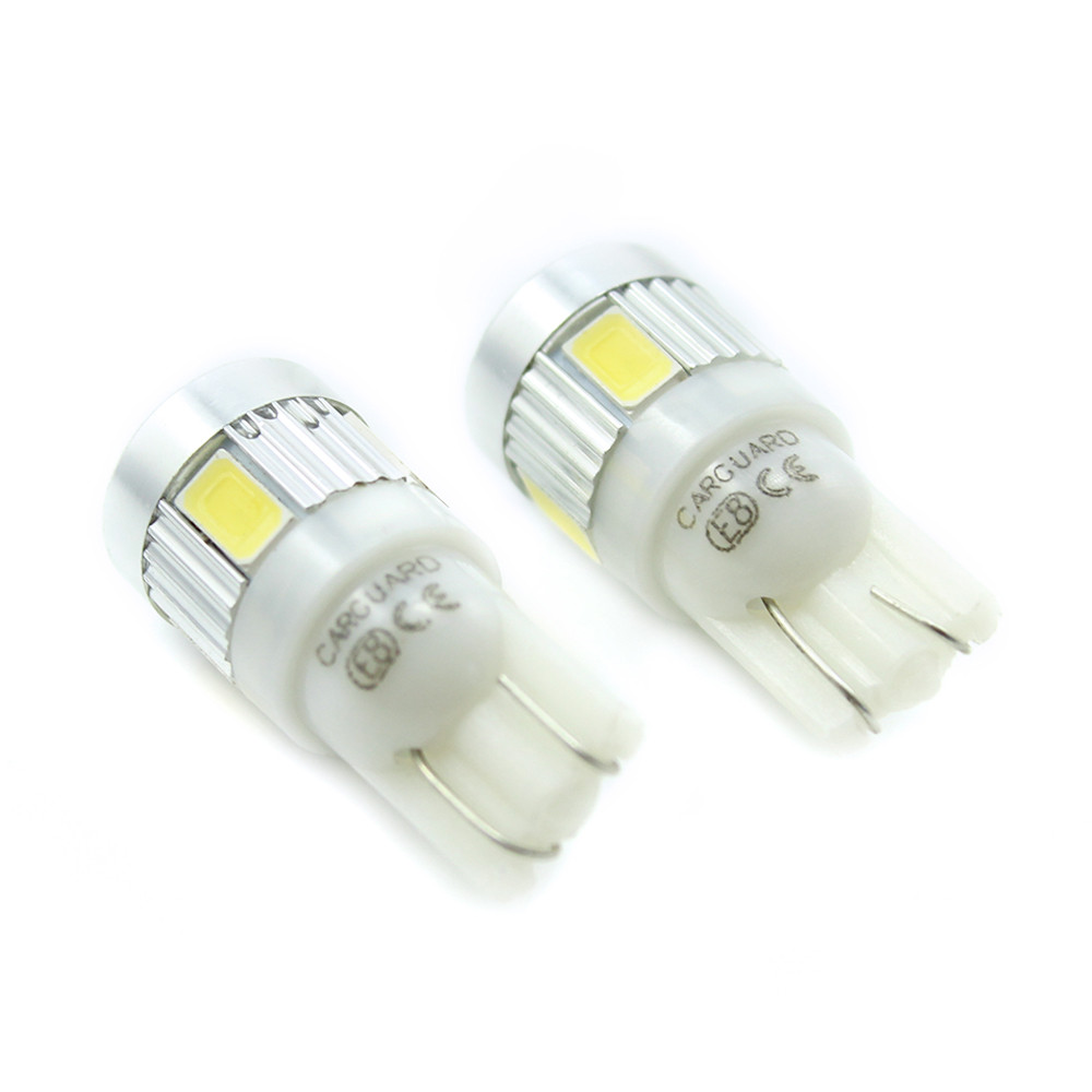 Set 2 becuri LED auto CARGUARD MTR CLD013, T10, 12V, 2.5W, pentru lumini de pozitie