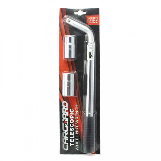 Cheie de roata CARGUARD CRT001, telescopica, deschidere chei 17/19 mm, 21/23 mm, lungime chei 350-530 mm