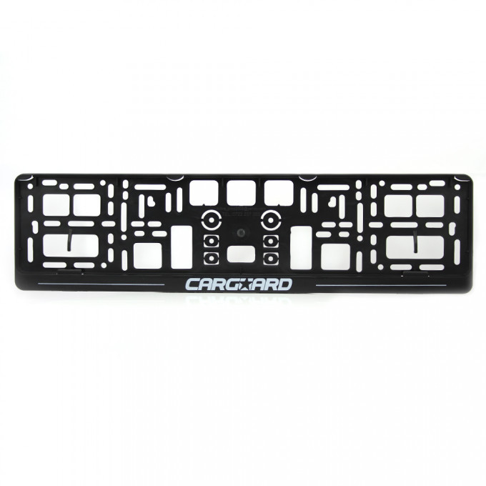 Set suporți pentru numerele de inmatriculare CARGUARD SNI001, 52.5 x 13.5 cm, din plastic flexibil, negru