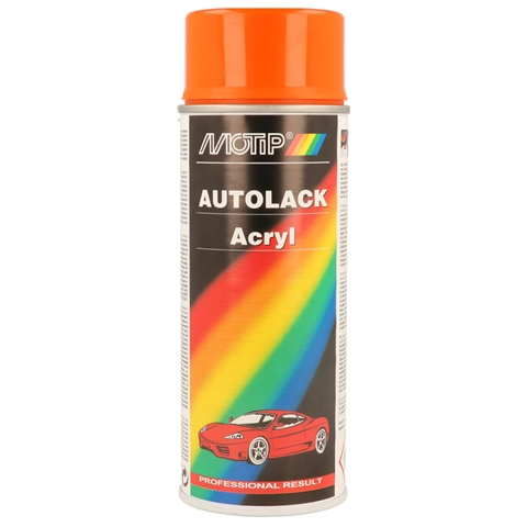 Spray vopsea retus auto MOTIP KOMPAKT AUTOLACK Acryl 42420, culoare portocaliu GL, 400 ml