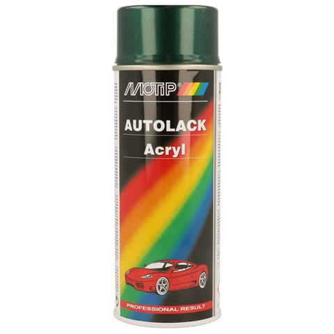 Spray vopsea retus auto MOTIP KOMPAKT AUTOLACK Acryl 53607, culoare verde metalizat, 400 ml