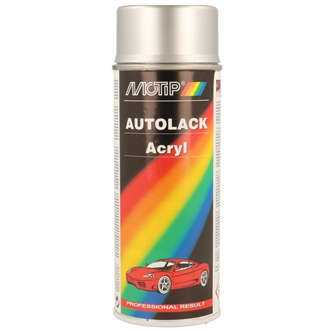 Spray vopsea retus auto MOTIP KOMPAKT AUTOLACK Acryl 55250, culoare argintiu metalizat, 400 ml
