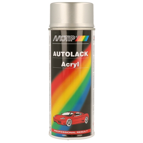 Spray vopsea retus auto MOTIP KOMPAKT AUTOLACK Acryl 55280, culoare argintiu metalizat, 400 ml