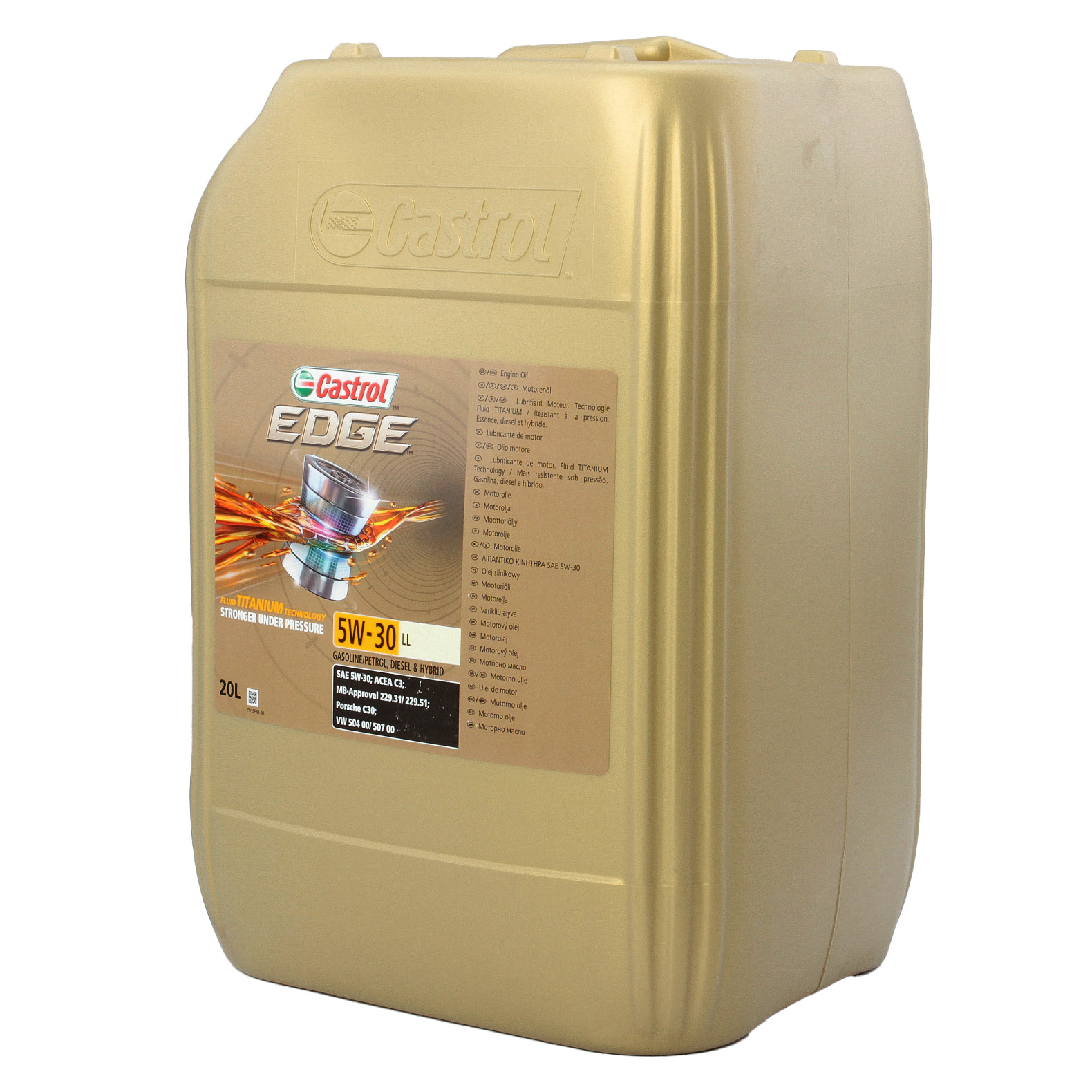 Ulei motor CASTROL Edge LL 5W30 15664C, volum 20 litri, sintetic