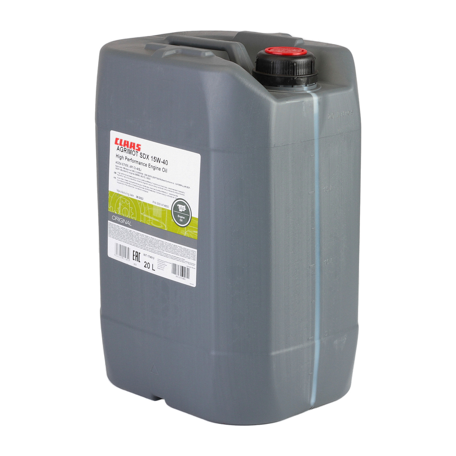 Ulei motor CLASS Agrimot SDX 15W40, volum 20 litri, pentru utilaje Claas si Renault