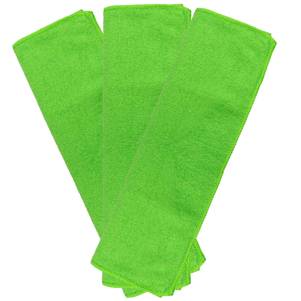 Set 3 lavete microfibra JBM 53221, 36 x 36 cm, din poliester, albastru