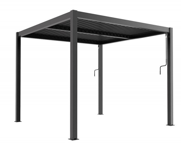 Pergola pentru gradina VILLAGER Green Bay 078504, 300 x 400 x 230 cm, structura aluminiu