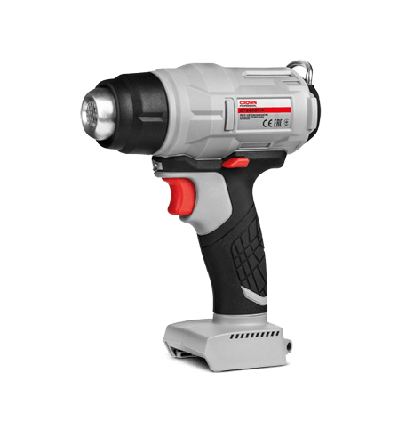 Pistol pentru suflat aer cald pe acumulator CROWN CT60001HX, 20 V, 550 Celsius, debit aer 200 l/min, fara acumulator, fara incarcator