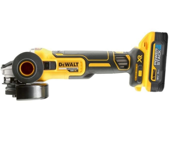 Polizor unghiular DEWALT Powerstack DCG405H2T, 125 mm, prindere M14, 2 x acumulatori Li-Ion 18V, 5.0Ah, cutie TSTAK
