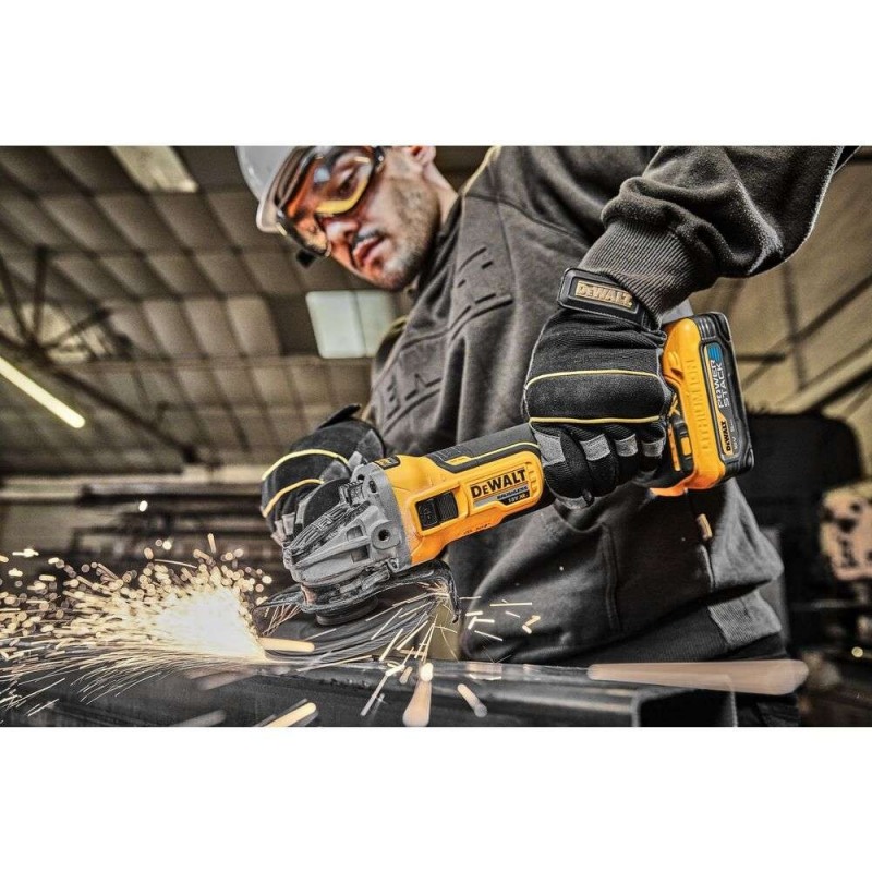 Polizor unghiular DEWALT Powerstack DCG405H2T, 125 mm, prindere M14, 2 x acumulatori Li-Ion 18V, 5.0Ah, cutie TSTAK