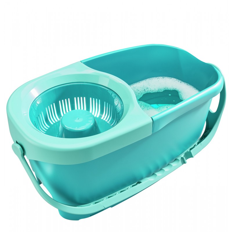 Set curatenie mop si galeata LEIFHEIT Rotation Disc Mop Ergo 55413, galeata 12 litri, sistem centrifugare
