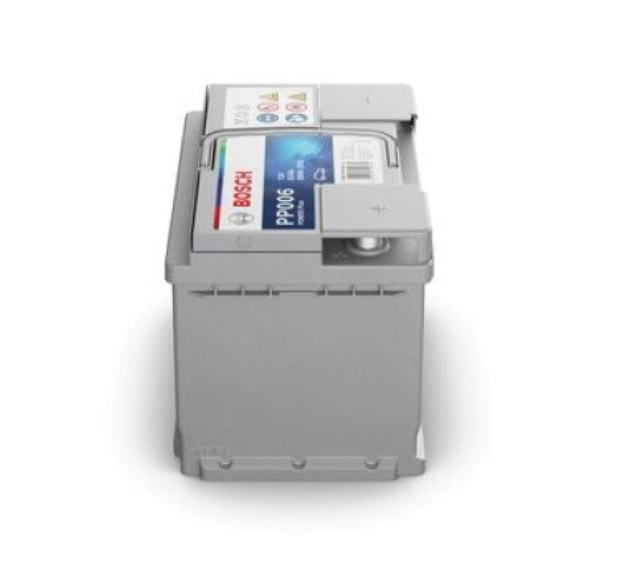 Baterie auto BOSCH Power Plus Line 0 092 PP0 060, tensiune 12V, amperaj 63 Ah, curent pornire EN 580 A, 242 x 175 x 190 mm