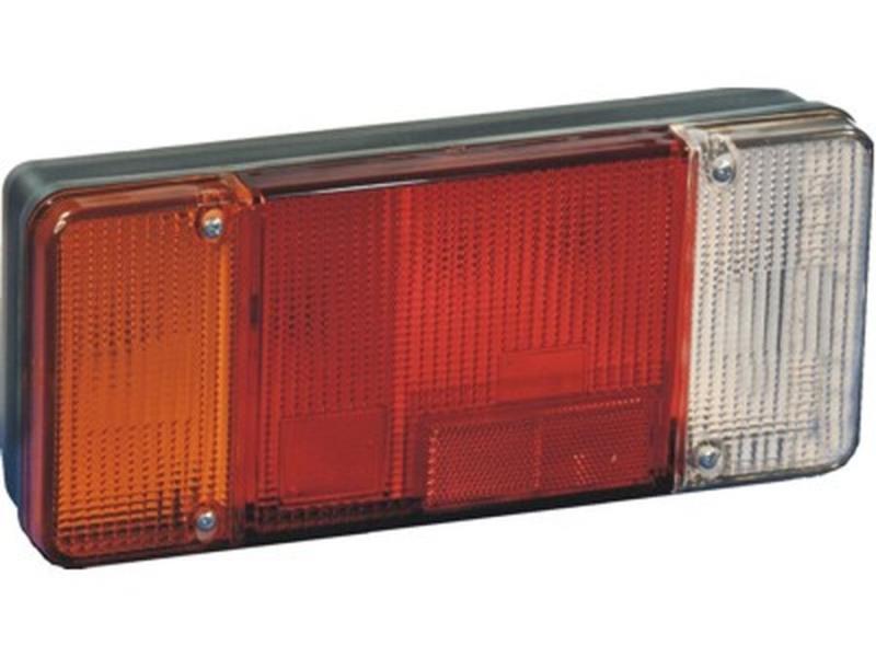 Lampa camion PROPLAST, 24 V, dreptunghiulara, montare dreapta, lumina rosie/portocalie